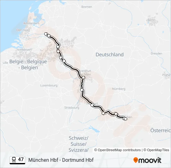 47 Train Line Map