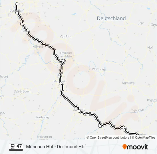 47 Train Line Map