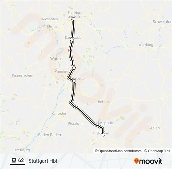62 Train Line Map
