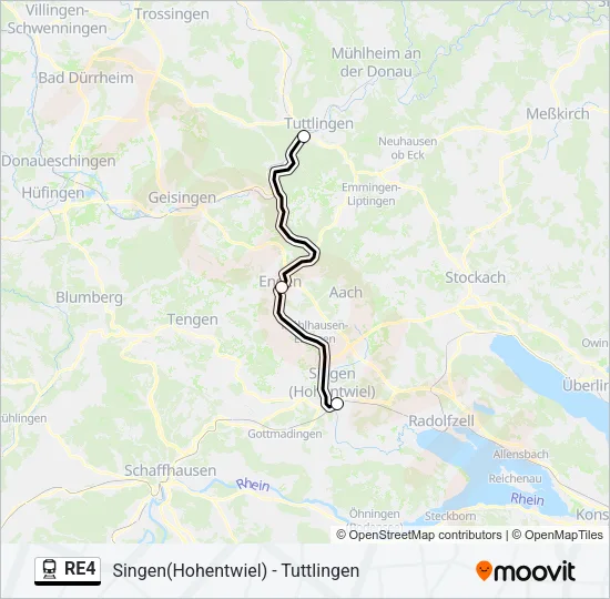 RE4 Train Line Map