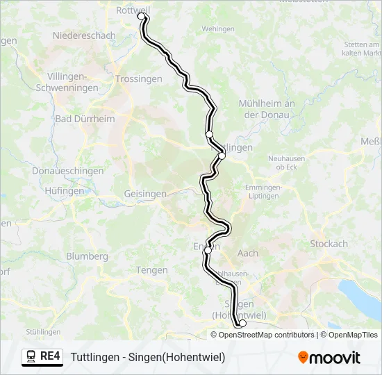 RE4 Train Line Map