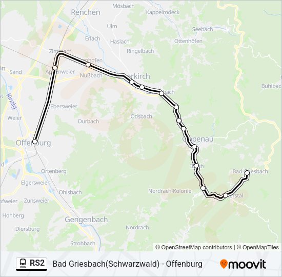 RS2 Train Line Map