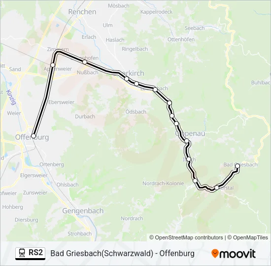 RS2 Train Line Map