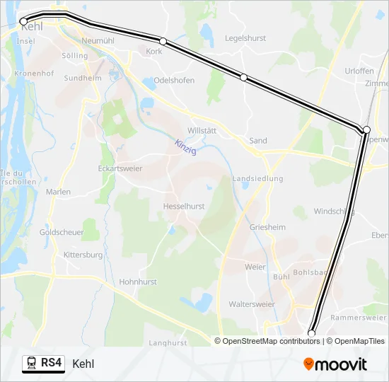 RS4 Train Line Map