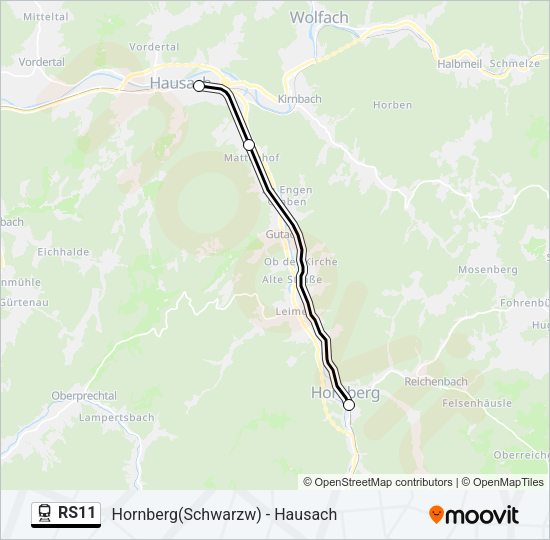 RS11 Train Line Map