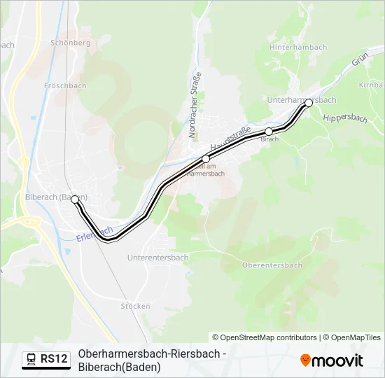 RS12 Train Line Map
