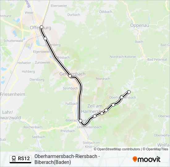 RS12 Train Line Map