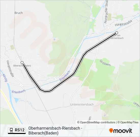 RS12 Train Line Map