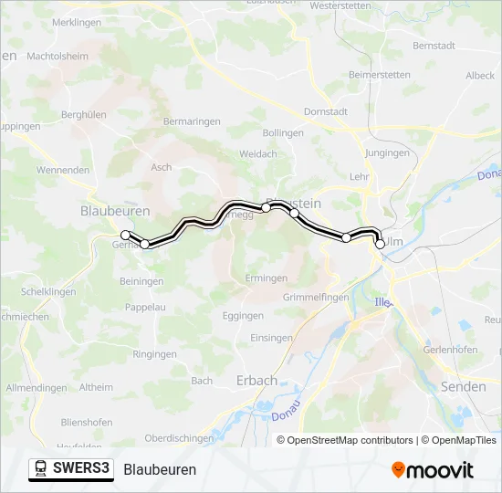 SWERS3 Train Line Map