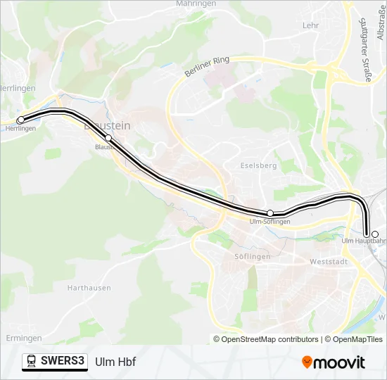 SWERS3 Train Line Map