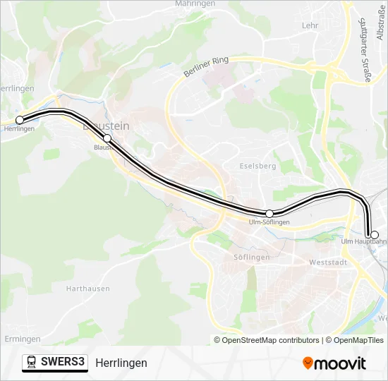 SWERS3 Train Line Map