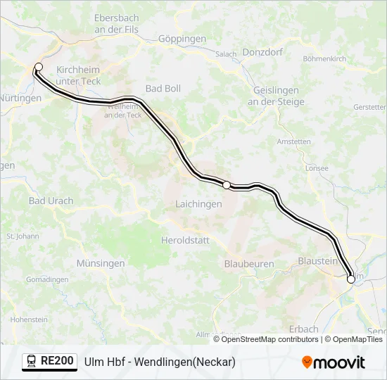 RE200  Line Map