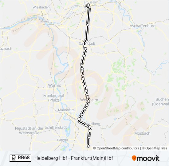 Rb68 Route: Schedules, Stops & Maps - Wiesloch-walldorf (updated)