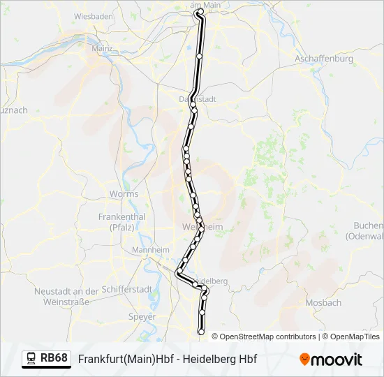 RB68  Line Map