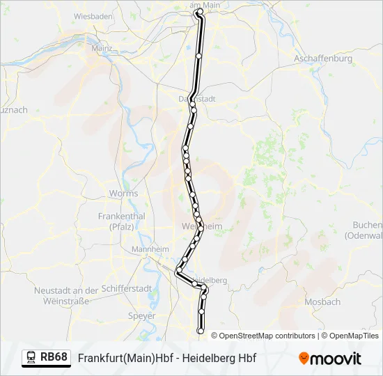RB68  Line Map
