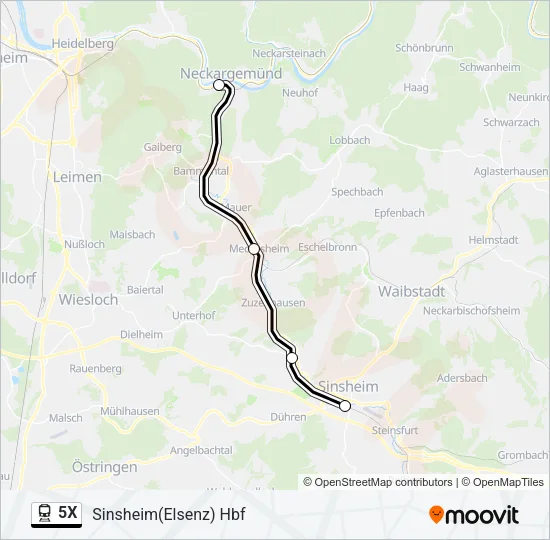 5X  Line Map