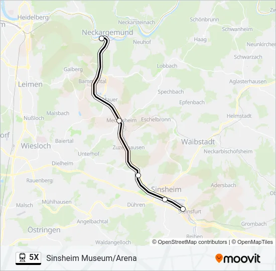 5X  Line Map
