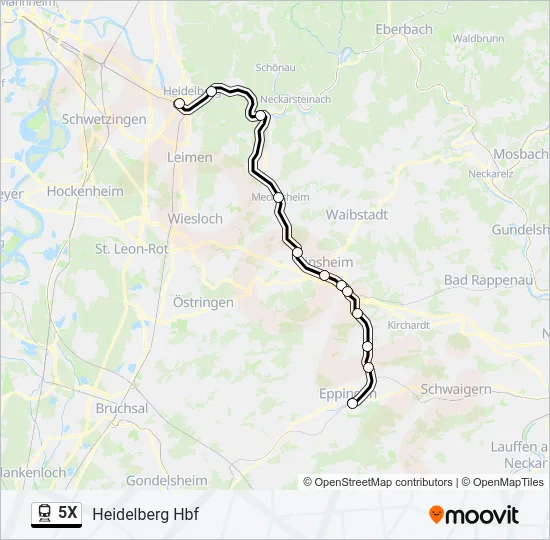 5X  Line Map