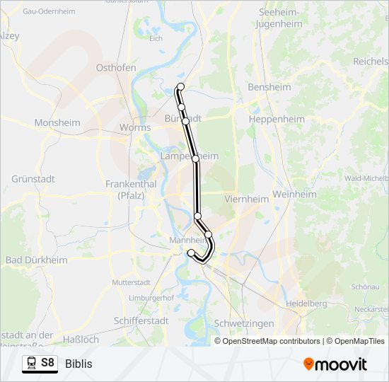 S8  Line Map