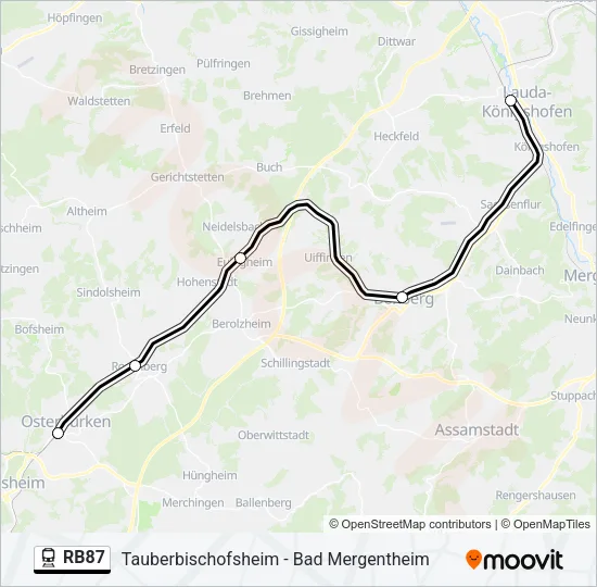 RB87  Line Map