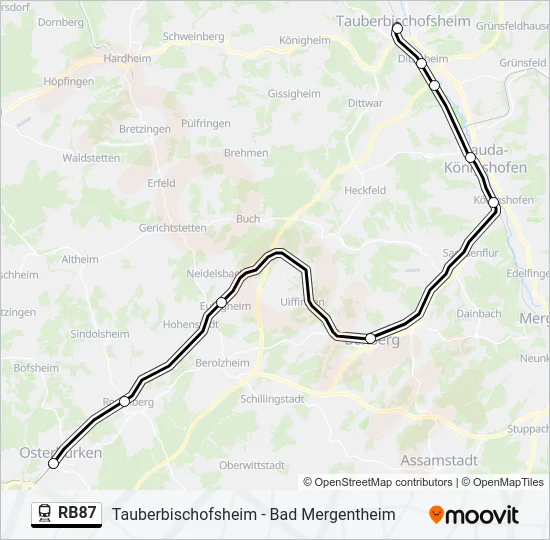 RB87  Line Map