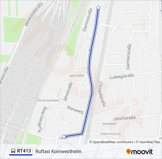 RT413 Bus Line Map