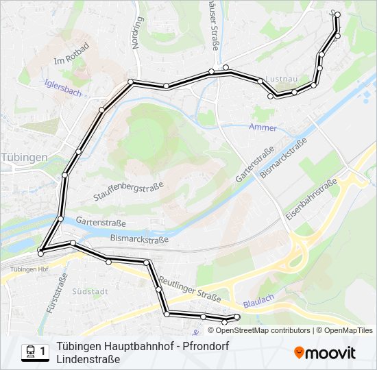 1 Train Line Map