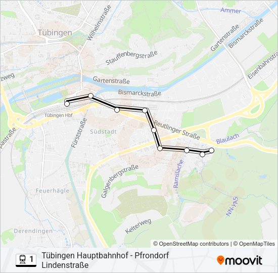 1 Train Line Map