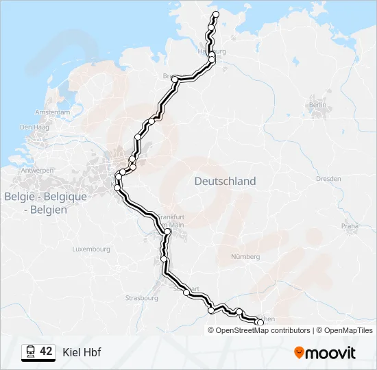 42 Train Line Map