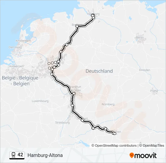 42 Train Line Map