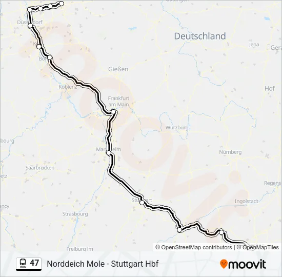 47 Train Line Map