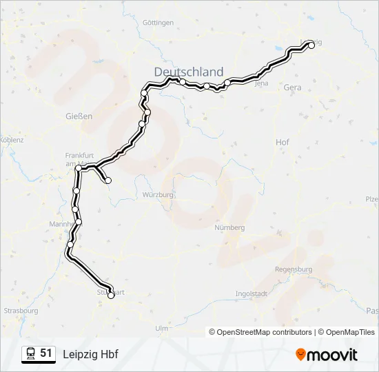 51 Train Line Map