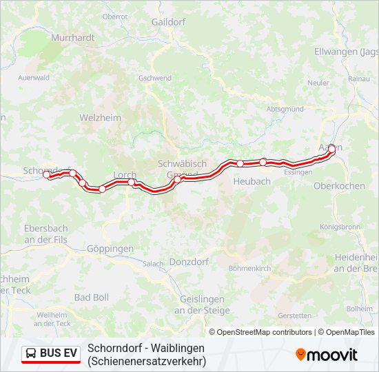 BUS EV Bus Line Map