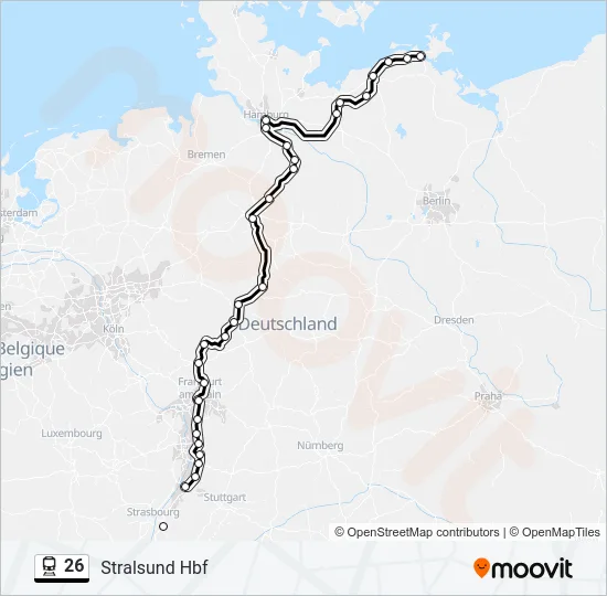 26 Train Line Map