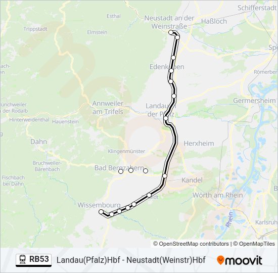 rb53 Route: Schedules, Stops & Maps - Wissembourg (Updated)