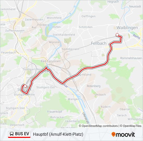 BUS EV Bus Line Map
