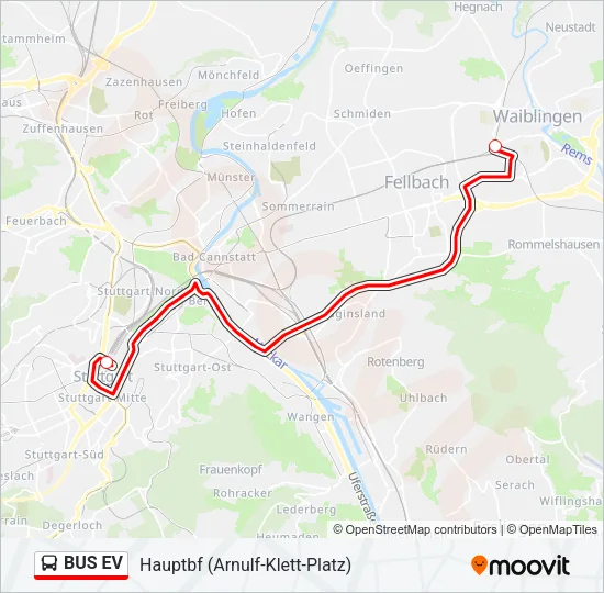 BUS EV Bus Line Map