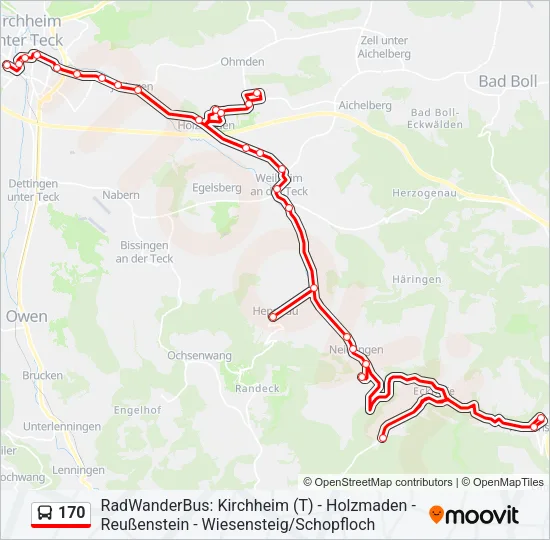 170 Bus Line Map