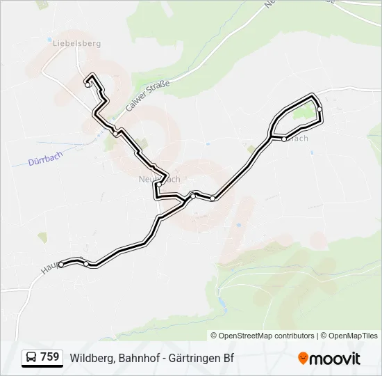 759 Bus Line Map