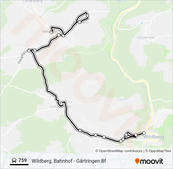 759 Bus Line Map
