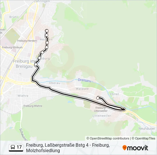 17 Bus Line Map