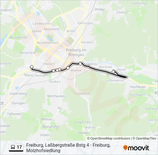 17 Bus Line Map