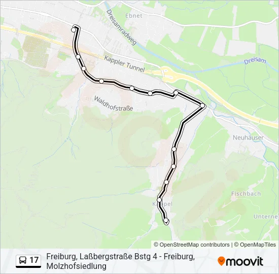 17 Bus Line Map