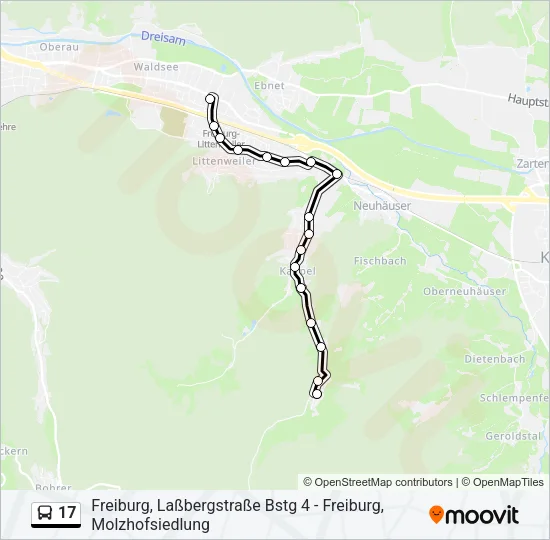 17 Bus Line Map