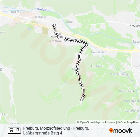 17 Bus Line Map