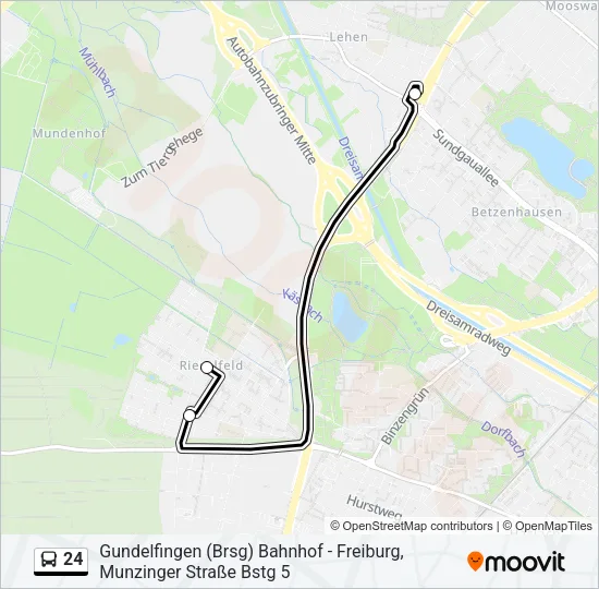 24 Bus Line Map
