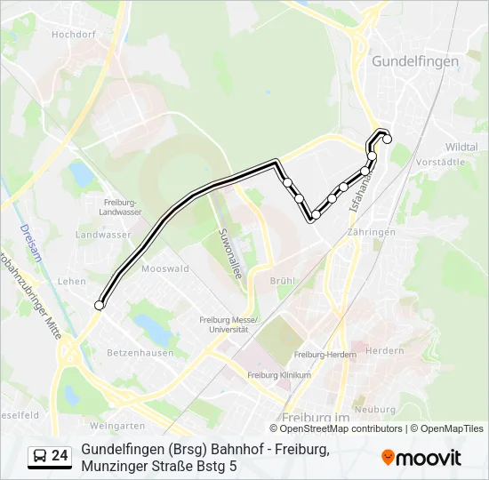 24 Bus Line Map