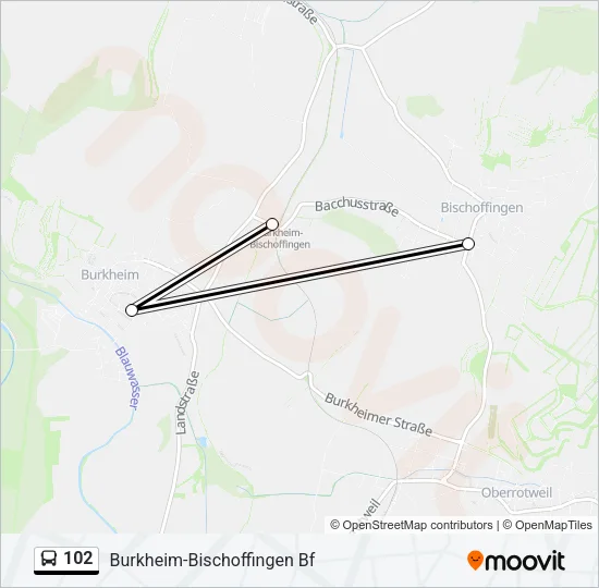 102 Bus Line Map