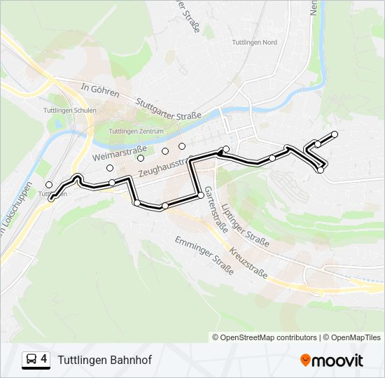 4 Bus Line Map