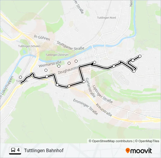 4 Bus Line Map